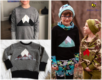 Big Kids Banff Grow With Me Sweatshirt Pattern- PDF Apple Tree Sewing Pattern