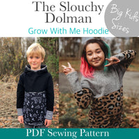 Big Kids Slouchy Dolman- PDF Apple Tree Sewing Pattern