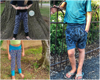 Big Kids Bunny Bottoms- Grow with Me Drop Crotch joggers- PDF Apple Tree Sewing Pattern